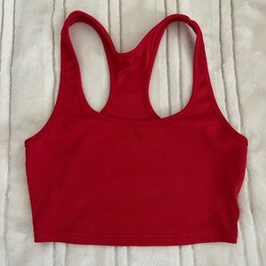 Red tank top